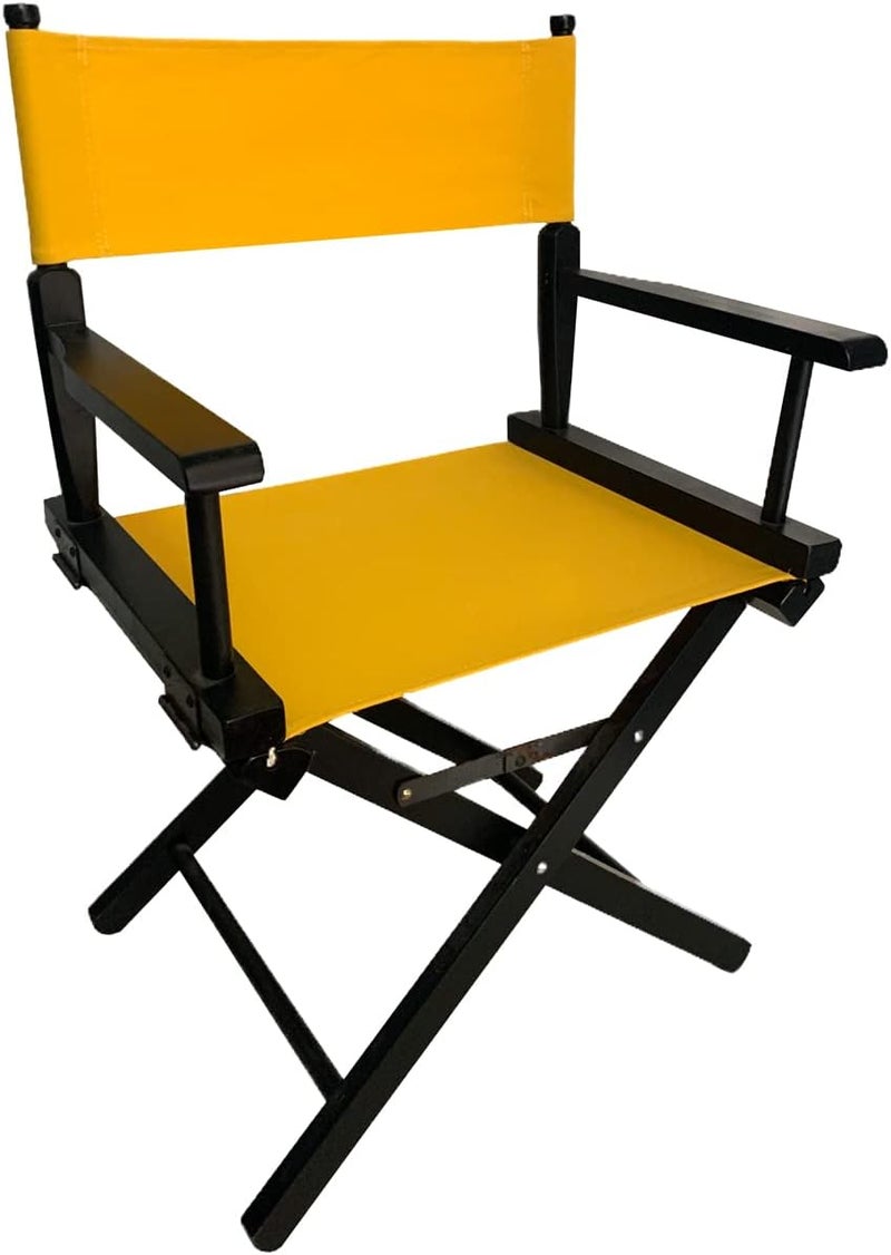 TBACW 2 Set (4pcs) 18''L X 15''W Directors Chair Canvas Replacement Covers Kit for Directors Chairs Movie Chair Replacement Canvas Oxford Cloth Cover for Home Director Chair (Yellow) - Image 3